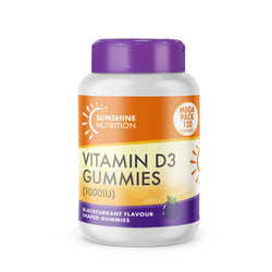 Adult Vitamin D3 Gummies - 120 Blackcurrant Flavoured Gummies