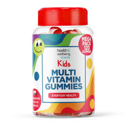 Kids Multivitamin Chewable Gummies - Contains 9 Essential Vitamins + Minerals Including Vitamin C D A & B Vitamins - Childrens Strawberry Flavour - Pack of 120 Chewable Vitamins - UK Made by Club Vits